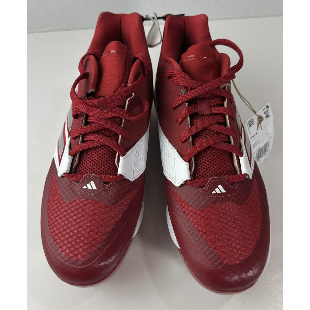 NWT Adidas Men's Size 7 ICON 8 Baseball CLEATS IG7104 Red Shoes New Without Box - Picture 12 of 12